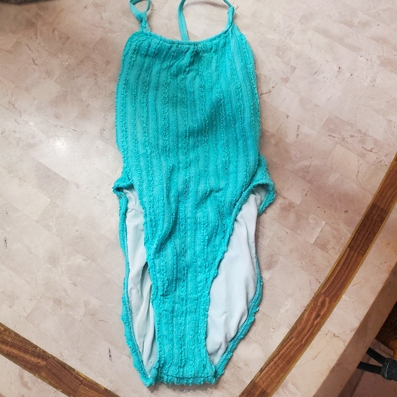 Teal One piece swimsuit - Picture 1 of 4